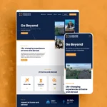 Churches in Missions mobile and desktop homepage mockups