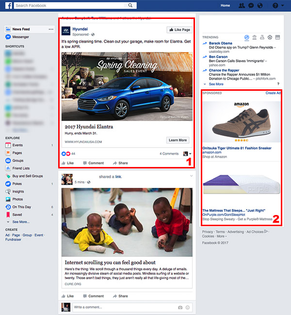 Facebook Layout