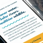 Source to sea cleanup homepage mobile mockups