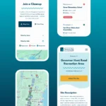 Source to Sea Cleanup mobile device mockups