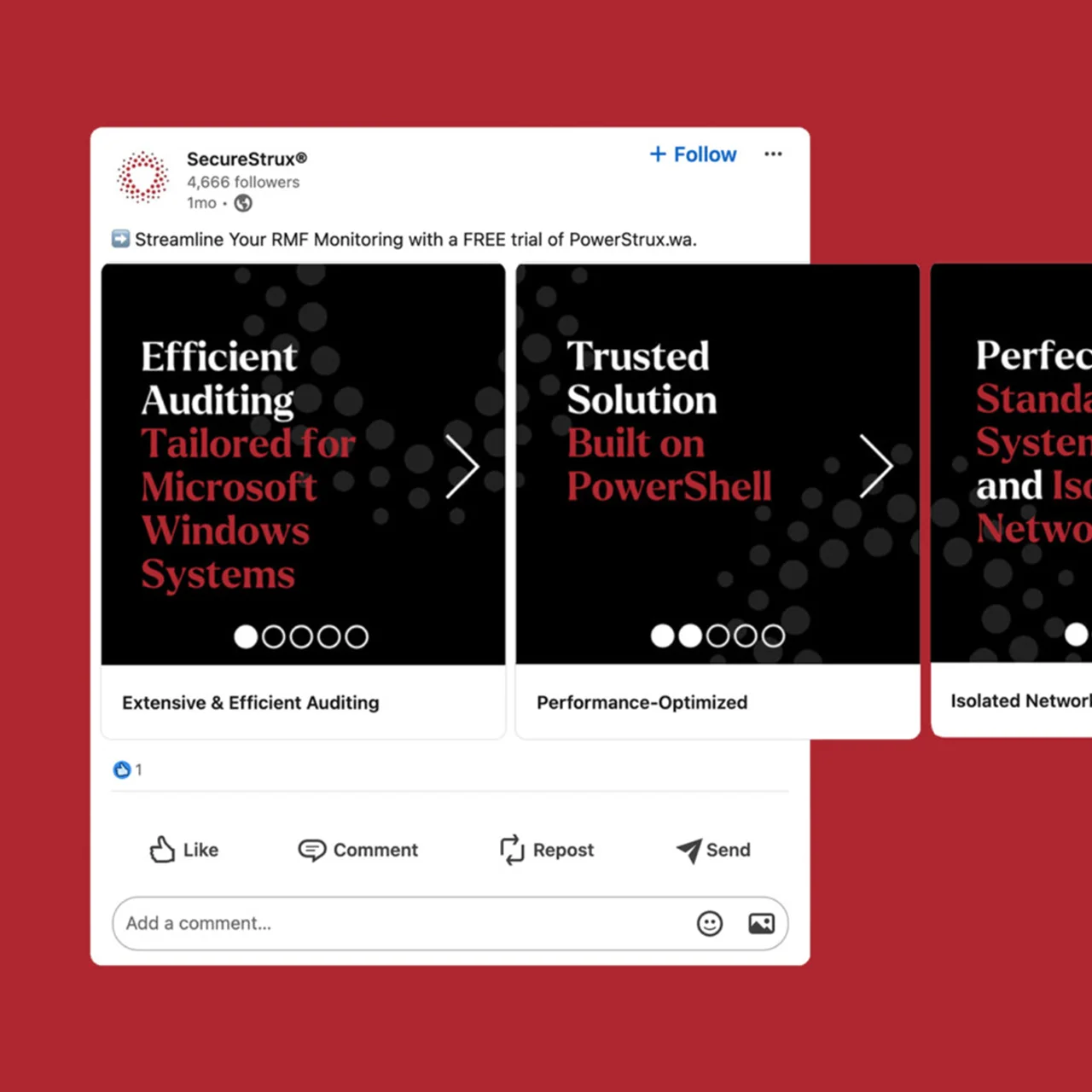SecureStrux social media mockups free trial