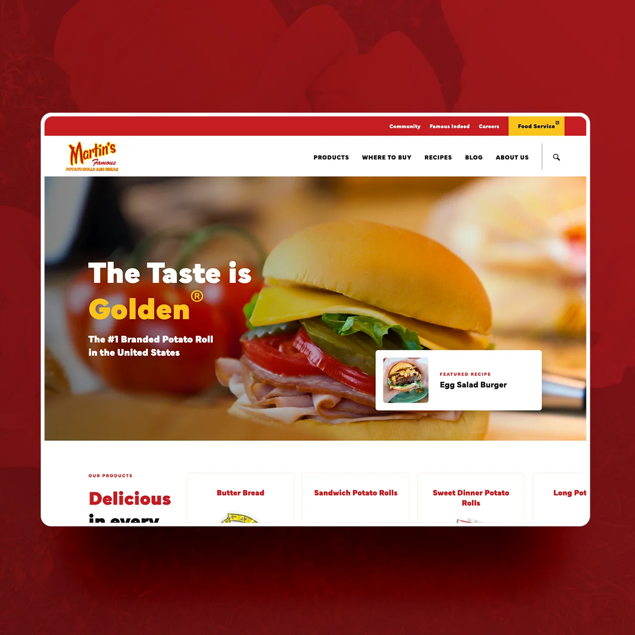 Martin's Potato Rolls home page