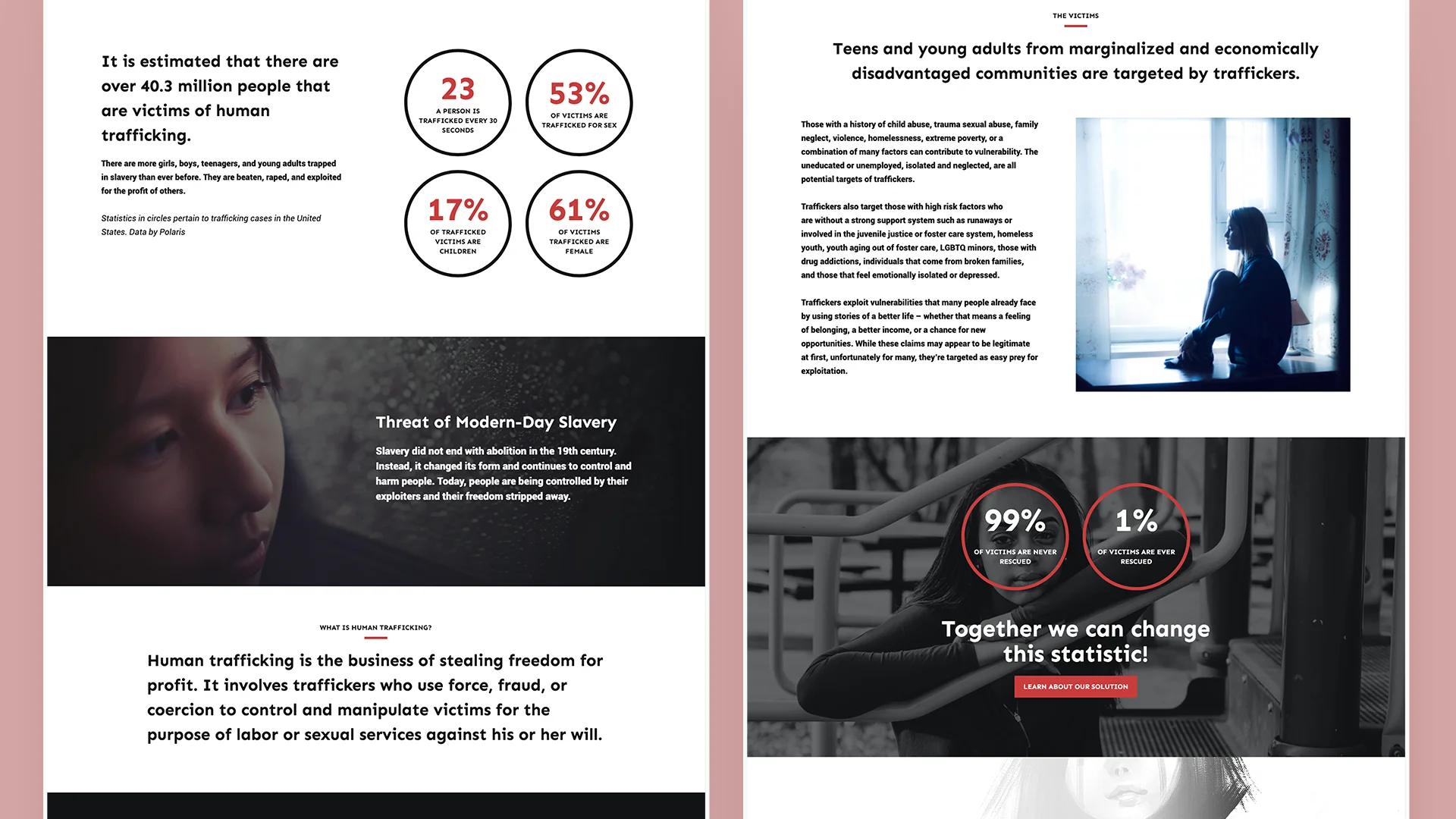 HopeInspireLove website mockup