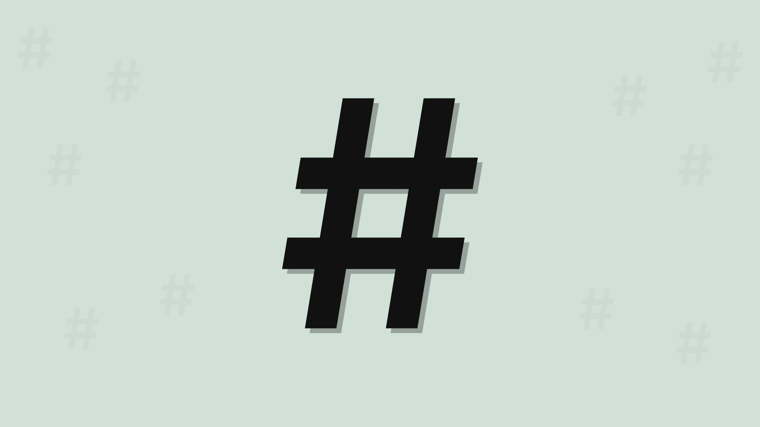 Hashtag Symbol